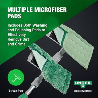 UNGER Commercial SpeedClean Window Cleaning Kit, 11-Piece Set CK054