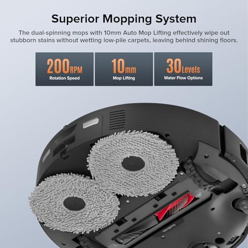 Roborock Qrevo Edge S5A Robot Vacuum and Mop, 18,500Pa, Zero-Tangling, DuoDivide Main Brush, FlexiArm Side Brush, Hot Water Mop Washing & Self-Cleaning, Warm Air Drying, Self-Emptying, Black - color: Black
