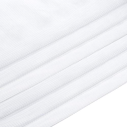 Frienda 6 Pieces Mesh Stuff Sack, 11 x 15 Inch Durable Nylon Mesh Drawstring Laundry Bag for Rinsing Beach Toys, Seashell Collecting, Mesh Bags and Travel (White) - color: White