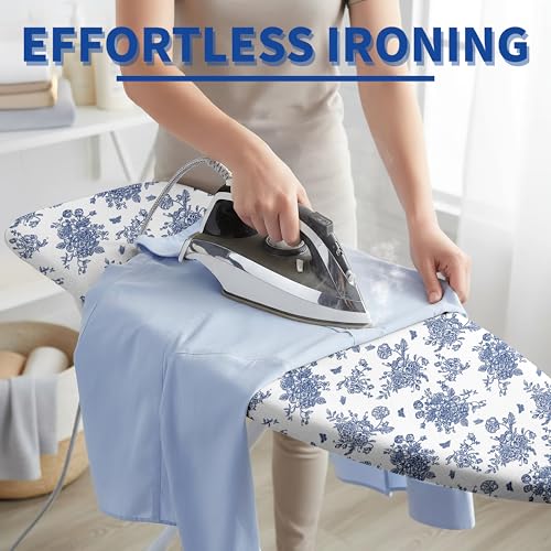 Ironing Board Covers and Pad 54x15 Scorch and Stain Resistant Ironing Pad - color: Flowers