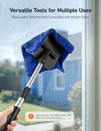 AstroAI 4pcs Windshield Cleaner Tool for Effortless Installation - style: with 4 Velcro Pads