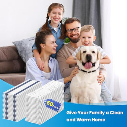 50 Pack Disposable Microfiber Cleaning Mop Pads for Bona Mop Series - color: White