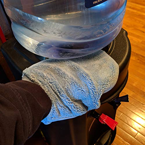 Arkwright Microfiber Cleaning Dusting Mitts - (Pack of 6) Smart Choice Quick Dry Dust Mitt Glove, Duster for Home Furniture, Car and Household Polishing, Blue