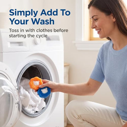 3Pcs Mix Colors Reusable Hair Remover for Washing Machine and Dryer - Laundry Ball Catcher for Clothing, Dog, Cat, Pet Lint Removal