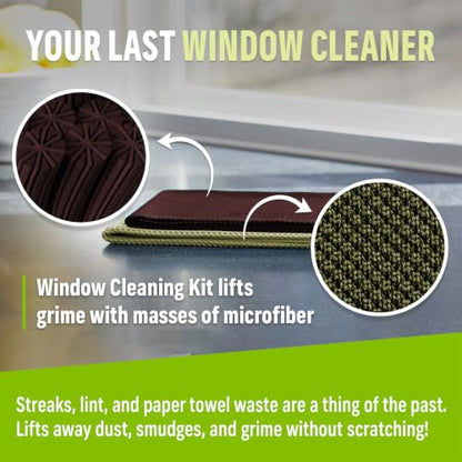 E-Cloth Window and Glass Cleaner Kit, Just Add Water - 1 Kit - color: Dark Oak, size: 1 Kit