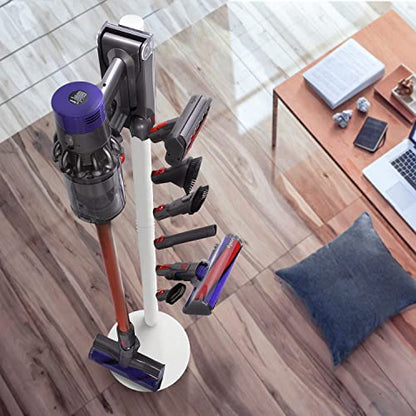 XIGOO Freestanding Vacuum Stand Holder with 6 Hooks - color: White, style: 6 Hooks
