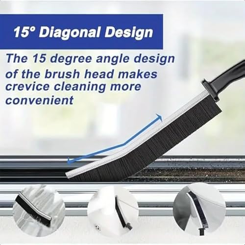 Crevice Cleaning Brush, 6PCS Hard Bristle Crevice Cleaning Brush, Multifunctional Cleaning Gap Brush Tool for Home, Bathroom, Kitchen, Window Track, Bathtub, Vehicle, Faucets, Bowl, Teapot, Cup Use