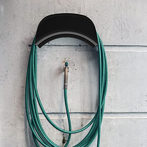 Gardzen 2-Pack Heavy Duty Hose Hanger Wall Mount Black - size: Black - 2 Pack