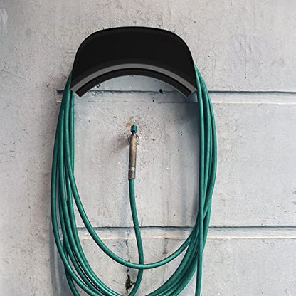 Gardzen 2-Pack Heavy Duty Hose Hanger Wall Mount Black - size: Black - 2 Pack