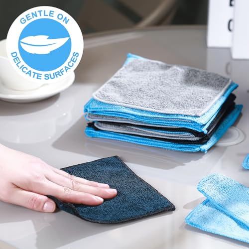 Tanlade 30 Pcs Dry Erase Cloth,6 X 6 Inch,Blue/Gray/Black - color: Blue/Gray/Black, size: 6 x 6 Inch