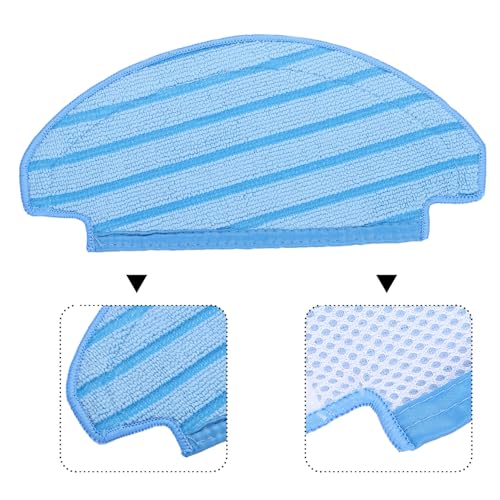 MECCANIXITY 6Pcs Washable Cloth Mop Pads Cotton Robot Vacuum Cleaner Accessories for Ecovacs for Deebot 920 950 T5 T5 Max, T5 Power/ N8/ N8 Pro/ N8 Pro+/N10 Plus Replacement Pads