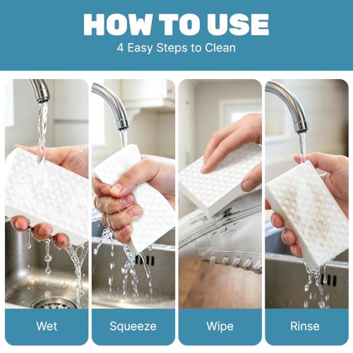 Melamine Sponge Erasers, 10 Pack Extra Dense Magic Sponge Foam Pads