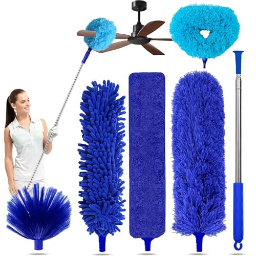 Duster with Extension Pole - Royal Blue - color: Royal Blue