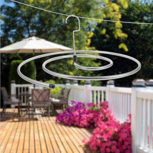 Cabilock Spiral Laundry Drying Rack 11X15 Inch Space-Saving Hanger for Bed Sheets Blankets Towels Indoor Outdoor Use