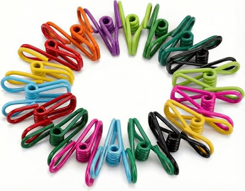Mr. Pen- PVC-Coated Utility Clips, 2 Inch, 18 Pack, Colorful - color: Vibrant