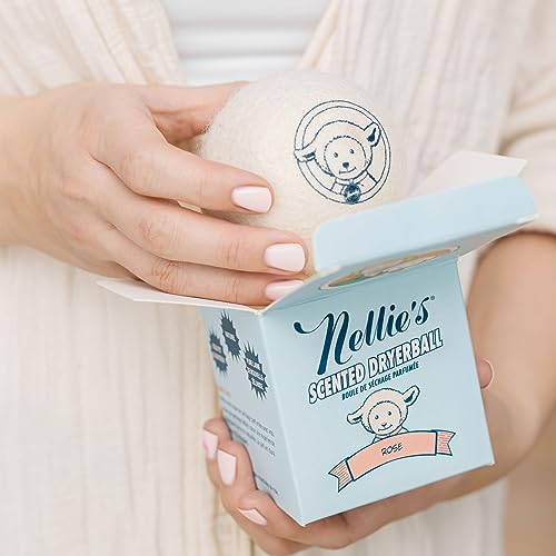 Nellie's Rose Scented Wool Dryer Ball | Rose Essential Oil