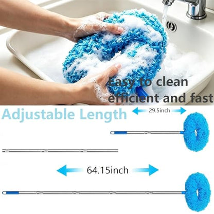 Ceiling Fan Cleaner Duster 64.15" Adjustable Washable Reusable Microfiber