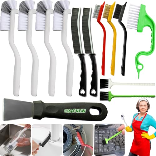 CRAFNEW 13Pcs Small Cleaning Brush, Brushes for Cleaning