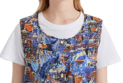 Nanxson Cobbler Apron for Women with Pockets,Cotton Smock with Buttons - color: Braunhouse, size: Large