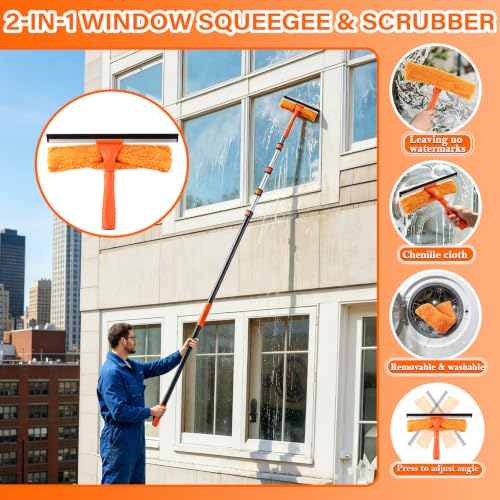 26FT High Ceiling Duster with Extension Pole,High Reach Duster Cleaning Kit