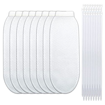 32 Pcs Lint Traps for Washing Machine Hose and Cable Ties Set 8Pcs Nylon Washer Lint Catcher for Hose and 24 Pcs Cable Ties Fits Most Washing Machines - color: 8 Nylon Mesh Lint Trap