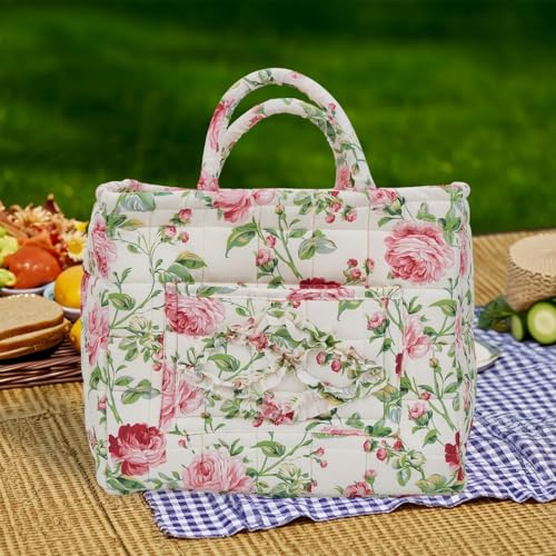 Boho Fabric Storage Basket, Large Capacity Laundry Basket, 12.2'' x 10.23'' x 10.23'' Collapsible Laundry Hamper with Easy Carry Handles (C Multi-Color 2, L) - color: C Multi-Color 2