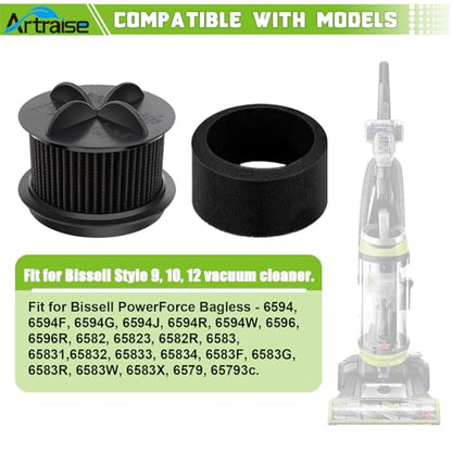 Artraise Replacement Filter for Bissell Style 10 for Bissell Style 9 & 12