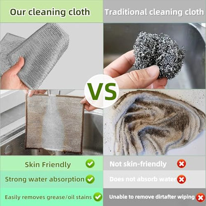 Stainless Steel Scrubber and Cleaning Rags - size: New 6pcs