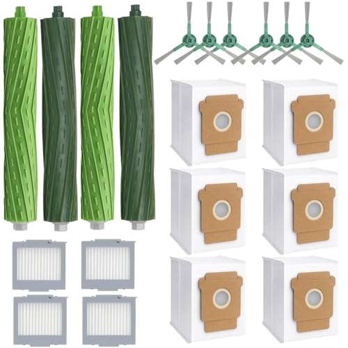 19 Replacement Part Accessories for iRobot Roomba Plus 504 Vac & max 705 vac Vacuum Cleaner, 4 Roller Brush 4 Hepa Filter 6 Dust Bags 6 Side Brush 1 Cleaning Brush - size: 19Pcs Roomba Plus 504 Vac Parts