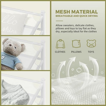Sweater Drying Rack, 2-Pack Stackable Flat Mesh Clothes Drying Rack - size: 2-Pack