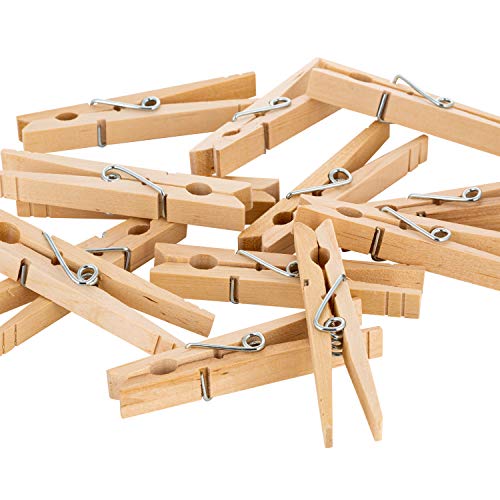 Laundry 360 Extra Large Wooden 100 Pack Clothespins