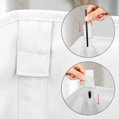 Sweet Jojo Designs Laundry Hamper (Pink Bows) for Girls, Foldable Dirty Clothes Basket with Handles for Baby Nursery, Kids Bedroom, Teen Bathroom (Elegant Bow for Ballerina Dancer, Ballet Collection) - color: Pink Bow