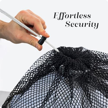 Handy Laundry Mesh XL Laundry Bag 24"x36" 2-Pack, Heavy Duty, Black - color: Black