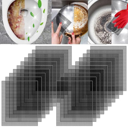 2026 New Upgrade Toilet Cleaning Screens Toilet Cleaner Hard Water 5.5 x 4 Inch Flexible Scrubbing Pads Remove Calcium Deposits Carbon Rust for Toilet Kitchen - style: 20