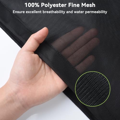 OTraki Ex-Large Mesh Laundry Bags 36x43 Inch Drawstring Laundry Bag 2 Pack Dirty Clothes Mesh Net Bag Heavy Duty Travel Storage Organize Bag for Hotel Beach,Don't Drying, Melting 140-176℉ Black - size: 36 x 43 inch