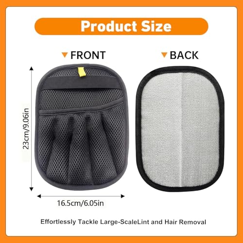 Pet Hair Removal Glove, Reusable Electrostatic Cat Dog Hair Remover Glove - color: 2pcs