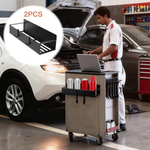 2 Pcs Magnetic Aerosol Spray Can Holder,Wall Mounted Toolbox Bottle Rack