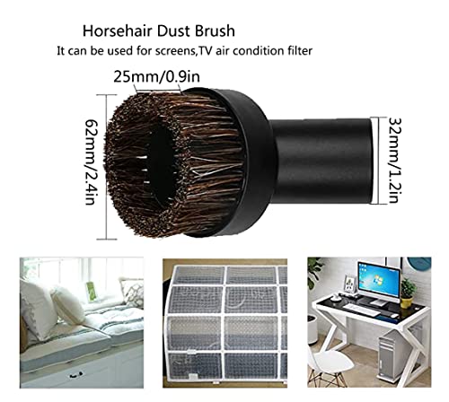 1 1/4 inch Vacuum Attachments Brushes for Shop Vac Accessories 1/4 inch 1 3/8 inch Vacuum Cleaner Accessories