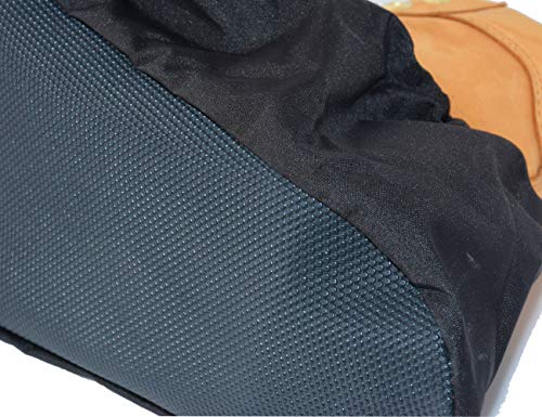 2 Pairs Non Slip waterproof Reusable shoe Covers for contrators and Carpet Floor Protection, Machine Washable. MEDIUM - color: Black, size: Medium