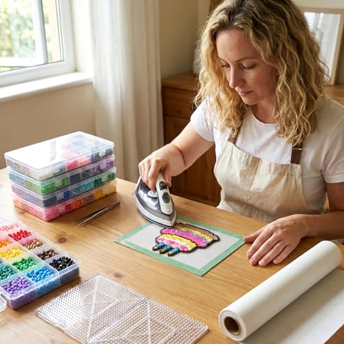 6PCS, 6x8'' Thick Texture Ironing Paper for Fuse Beads Protective
