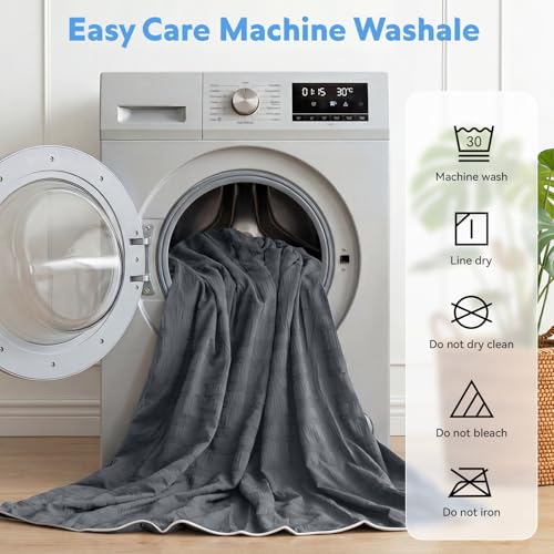 GEMBED Summer Cooling Blanket for Hot Sleepers - Throw Size, 50"x70" - color: Grey, size: Throw (50"x70")