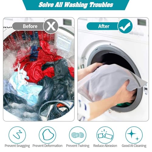 Lingerie Bags for Washing Delicates,Bra Fine Mesh Wash Bag,Keep Cloth Shape in the WasherDelicates Laundry Bags,Small Fine Mesh Laundry Bags，for Jackets, Curtains, Jeans (1 Large,1 Medium)