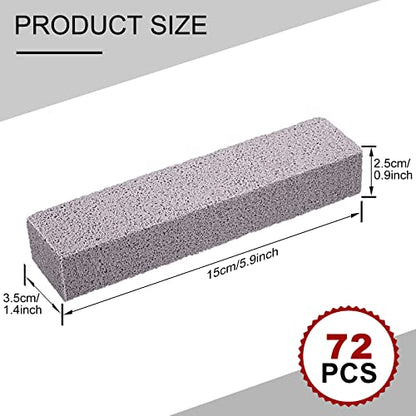 Chinco 72 Pcs Pumice Stick for Cleaning, Pumice Stone Stove Oven Toilet