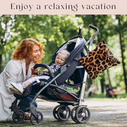 Wet Bag for Swimsuit, Beach Travel Essentials Wet Dry Bag, for Sunscreen Toiletry Dirty Clothes Yoga Gym Diaper, Friends Summer Beach Vacation Gifts. Leopard - color: Leopard
