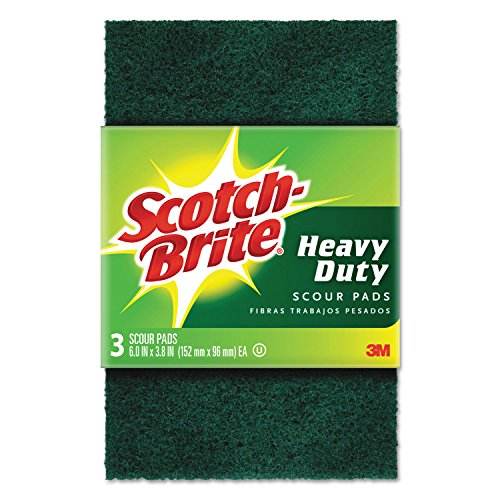 Scotch-Brite Heavy Duty Scour Pad, Great for the Kitchen, Garage and Outdoors, 3 Count (Pack of 10) (30 Pads Total)
