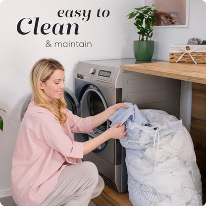 Handy Laundry Mesh XL Laundry Bag 24"x36" 2-Pack, Heavy Duty, White - color: White