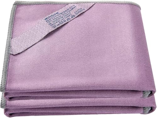 Longmann 2 x NΘrwex Window Cleaning Cloth, Glass Cloth, Cleaning Cloth, Streaks Schatches Free (Purple 2 Pack) - color: Purple 2 Pack