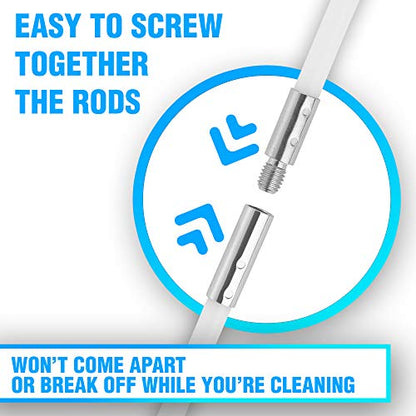 30-Feet Dryer Vent Cleaner Kit - Innovative Lint Remover Reusable Strong Nylon| Flexible Lint Brush with Drill Attachment for Faster Cleaning 30 Feet Long - size: 30 Feet