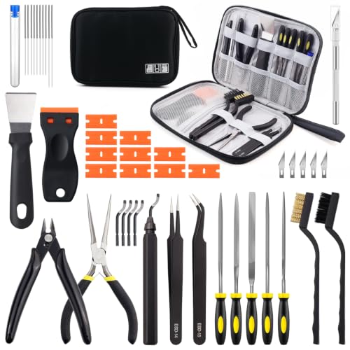 46Pcs 3D Printer Tool Kit, 3D Printer Accessories with Storage Bag