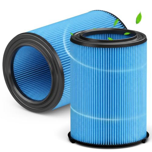 2 Pack VF5000 Replacement Filter Compatible with Rigid Shop Vac Filters - color: VF5000